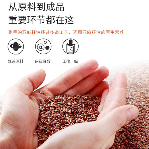 陈克明压榨一级亚麻籽油 原油来自哈萨克斯坦 滴滴精萃 商品图2