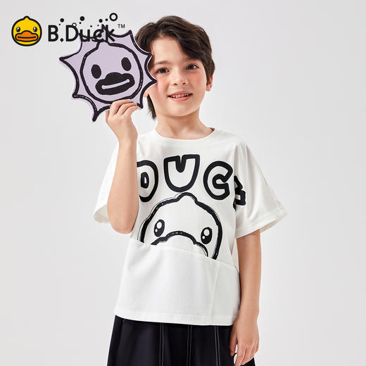 B.Duck小黄鸭童装夏季短袖T恤105-150 BF2501006 商品图4