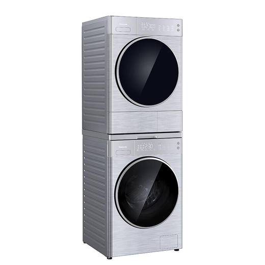 松下（Panasonic）L系列10KG+10KG洗烘套装 纳诺怡护理技术 光动银除菌技术 黄金比例正反烘FDC-LM02E2+XQG100-L18R 商品图1