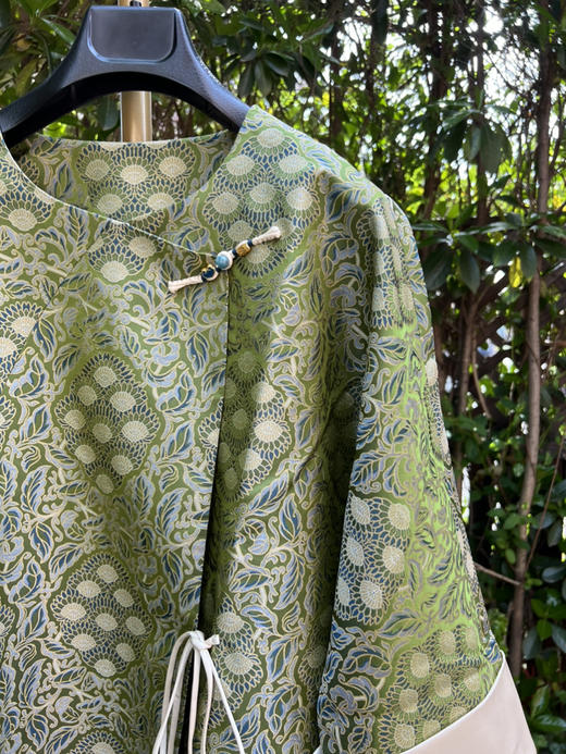 106-3高端新中式 九子菩提 百分百宋锦盘口外套上衣  温润亲肤有质感 商品图14