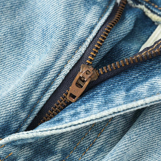 复古绣花烫钻轻奢，高腰牛仔半身裙WLZD-2411507 商品图3