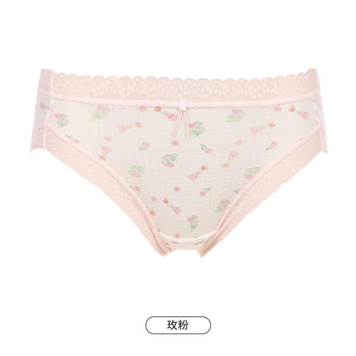 都市丽人健康系列薄透丝滑内裤女锦纶网布女士内裤速干中腰三角内裤LK42A3 商品图10