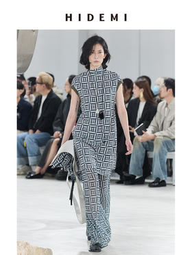 HIDEMI “我们做印花”经典几何图形印花垂顺套装 短袖上衣/阔腿裤/长袖衬衫