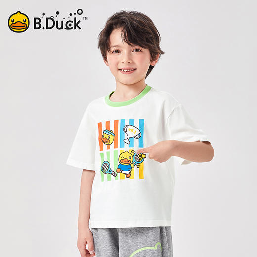 B.Duck小黄鸭童装夏季短袖T恤105-150 BF2501053 商品图3