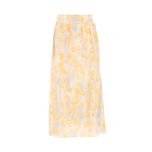 VIMAGE纬漫纪夏季新款优雅时尚高腰百搭印花半身裙V2106715 商品图6