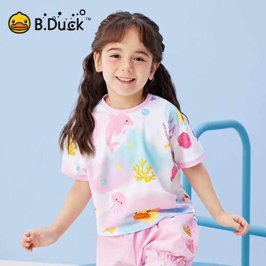 B.Duck小黄鸭童装夏季短袖T恤90-130 FF2501038 商品图3