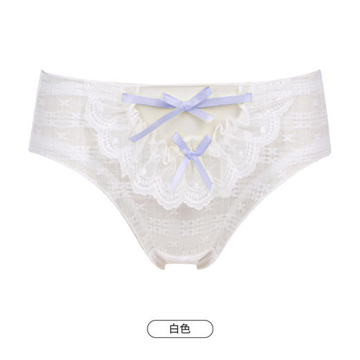 都市丽人时尚系列蕾丝网布内裤女锦泳女士内裤低腰三角内裤LK43A5 商品图8