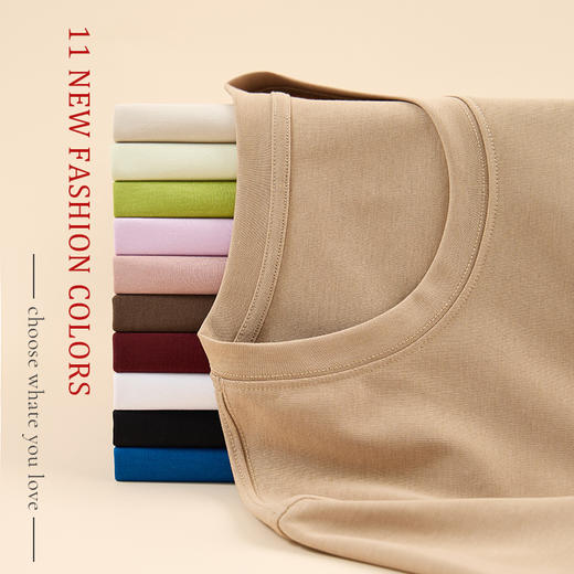 AS 1977585-1液氨匹马棉凉感免烫醋酸t恤宽松显瘦叠穿上衣 商品图1