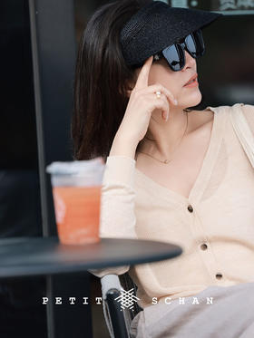 无关岁月 纯亚麻多色简约基础款V领针织防晒开衫