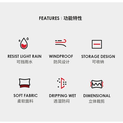 JEEP SPIRIT【春款户外防风黑色外套】防风连帽设计，守护温暖，不在风中凌乱，无惧风雨 ！ 商品图3