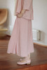 * 绽放225朵/藕荷粉仙女感半身裙天丝亚麻半腰松紧捏褶 商品缩略图5