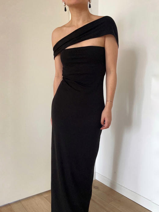 My Dearest｜1139DRBK POTION MIDI DRESS [ 黑色针织抹胸连衣裙] 商品图1