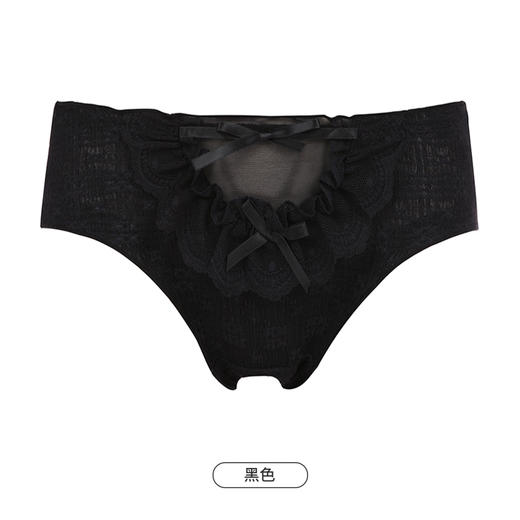 都市丽人时尚系列蕾丝网布内裤女锦泳女士内裤低腰三角内裤LK43A5 商品图9