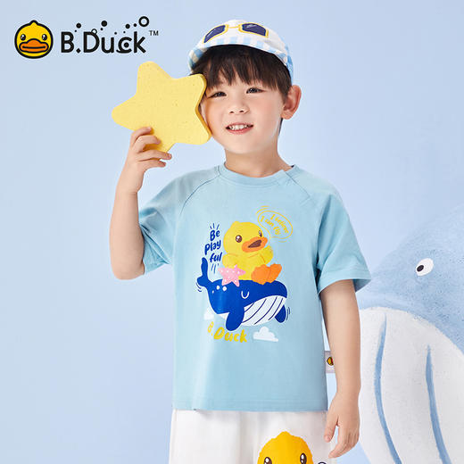 B.Duck小黄鸭童装夏季短袖T恤90-130 BF2501027 商品图3