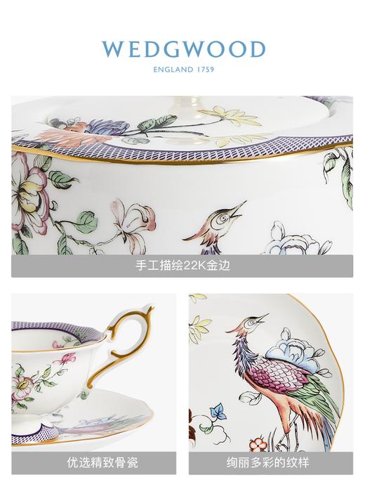 【WEDGWOOD】幸运彩雀1壶2杯2碟小雀幸骨瓷泡茶组套装 商品图2