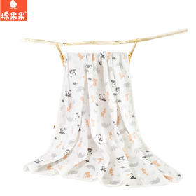 棉果果夏季新品5A抗菌纯棉毯子120*150cmM205552224373