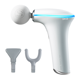 SKGF5肌肉按摩器肩颈迷你按摩枪热敷颈膜枪健身 白色