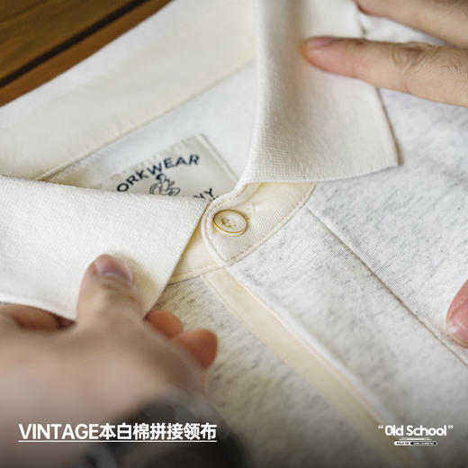 工装优选 美式复古重磅针织短袖polo衫cleanfit翻领五分袖T恤男夏 商品图2