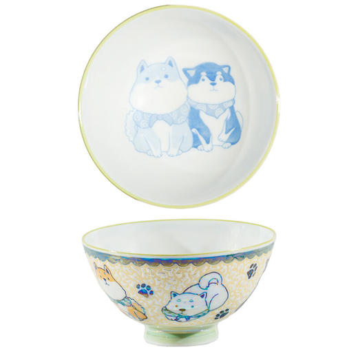 【非同款】美浓烧（Mino Yaki）日式进口餐具釉下彩珠光釉沙拉碗水果碗饭碗家用陶瓷碗单个 商品图5