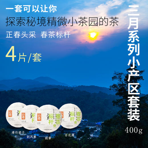 【福元昌古树】2024年三月系列-微小产区套装 100g/饼*4 商品图0