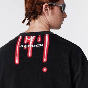 【2024SS新款】重磅300g潮牌高街水洗做旧3d发光印花T恤短袖男