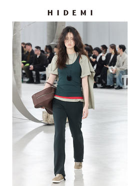 HIDEMI 极简百搭显瘦顺滑感不易皱直筒裤长裤