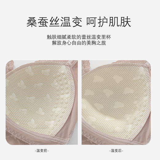 【平滑美背，修身显瘦】法式宽肩网纱，V领性感蕾丝，突显性感曲线，舒适透气，穿着轻盈，清新凉爽，无钢圈轻塑修身美体，一体式胸垫舒适透气！ 商品图3