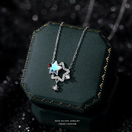 【星星仙子】S925银幻彩石星星项链【YXS-YA0276】 商品图1