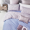 罗莱（LUOLAI）四件套纯棉床单被罩枕套全棉床上WD单双人简约诺曼风沐幽兰 MISS可可 200*230cm 商品缩略图5