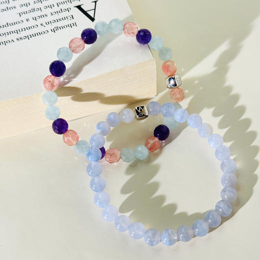 北京仓｜Alexander Lynggaard-Biarritz-比亚里茨 海蓝宝石 石英 手链（6mm）［丹麦设计师］ 商品图2