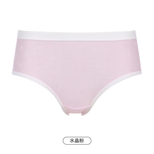 都市丽人基础系列舒肤棉内裤女提花纯棉女士内裤低腰平角内裤LK45A6 商品图10