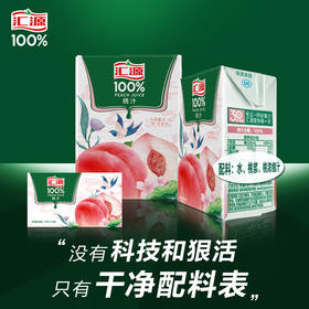 汇源果汁 100%桃汁  200ml*24盒