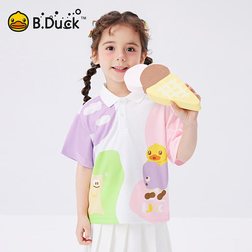 B.Duck小黄鸭童装夏季POLO衫90-130 BF2503070 商品图0