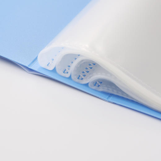 齐心 PF20AK 超省钱资料册 A4 20袋 蓝 商品图4