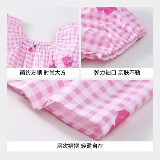 女童纯棉小清新格子裙裙子夏季新款安奈儿童装实体店同款AG423771 商品图4