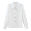 TZF-衬衫女长袖2024年春装新款设计感小众时尚纯色衬衣肌理感高档小衫 商品缩略图9