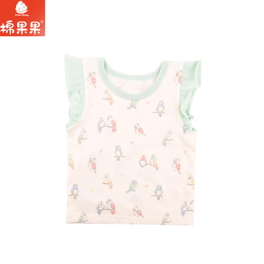 棉果果夏季新品5A抗菌纯棉73-130码女童背心M221170224359 商品图0