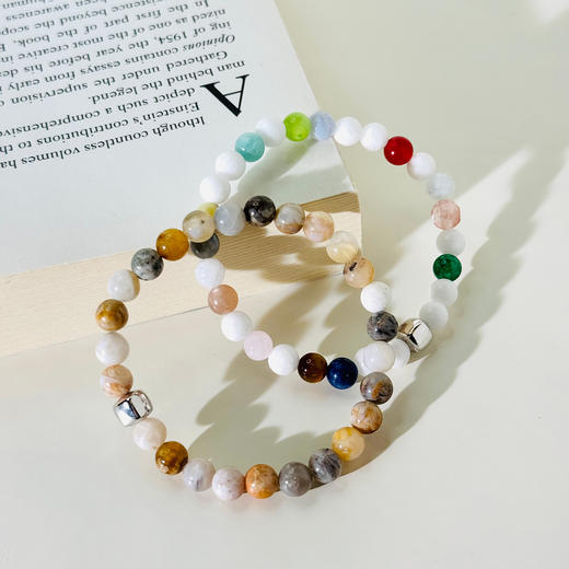 北京仓｜Alexander Lynggaard-Positano-波西塔诺 海蓝宝石 玛瑙 手链（6mm）［丹麦设计师］ 商品图3