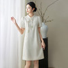 新中式国风改良旗袍，温柔气质复古提花连衣裙WLZD-2411410 商品缩略图0