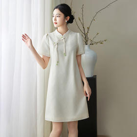 新中式国风改良旗袍，温柔气质复古提花连衣裙WLZD-2411410