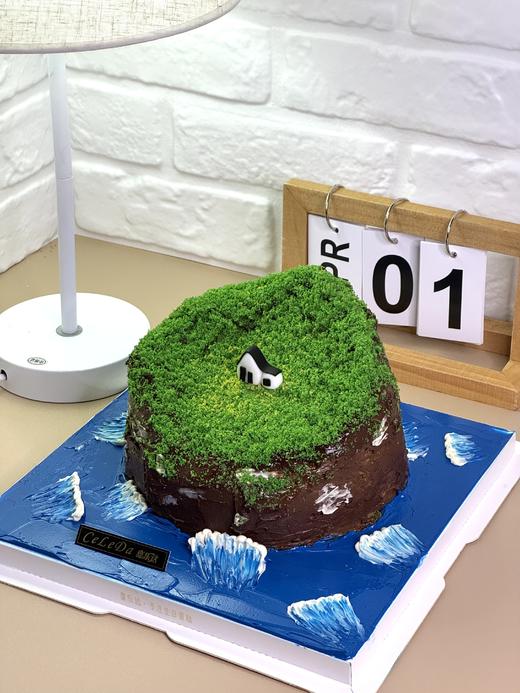 【臻品系列】---【孤独的岛】微景观蛋糕 商品图1