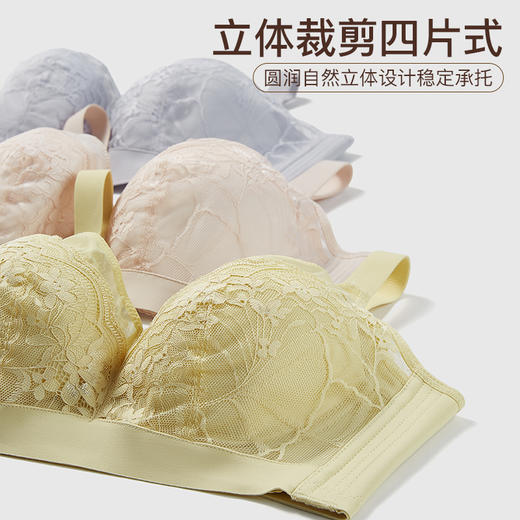 【满2件/99元】【C杯单件】【秀黛】月下花开软圈拼棉杯文胸L5110007C【门店同款】【如遇缺货自动退款，介意勿拍】 商品图1