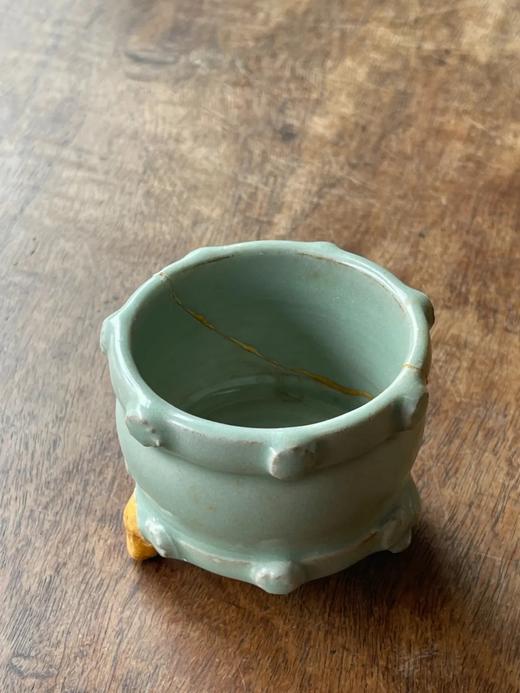 龙泉窑粉青釉鼓型三足炉，顺丰包邮 商品图4