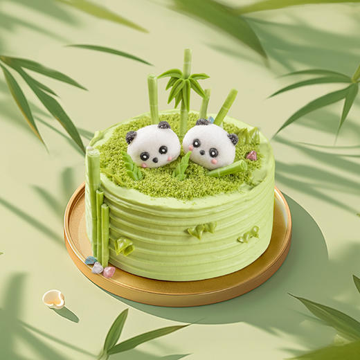熊猫宝宝·开心果金煌芒蛋糕 | 旋木烘焙 商品图0