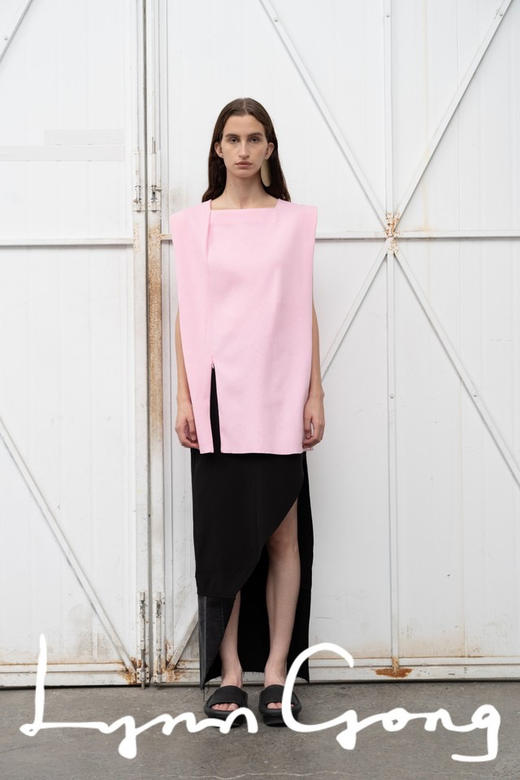 斜切拼牛仔半裙 商品图0