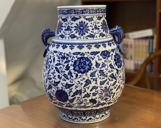 缠枝莲双耳福筒 商品图0