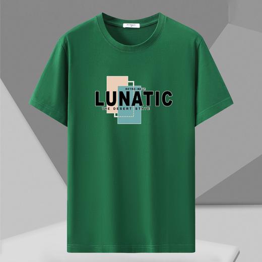 【纯棉】【新款DAL】大码夏季短袖T恤潮款圆领印花多色加肥加大男士打底上衣半袖 商品图3