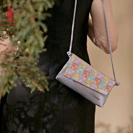 SAINTJOY/上久楷 女式手拿包 斜背包   方方纹 BWS23B2005-1 商品图6