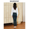 MAXRIENY精致浪漫感烫钻手工盘花上衣2024春季新品温柔风衬衫女(货号:MS85TP045) 商品缩略图3