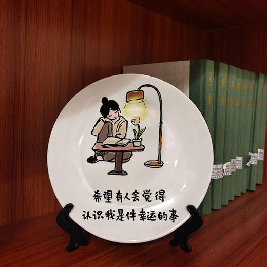 小林漫画  装饰画 摆盘 漫画国画   客厅玄关装饰摆件 商品图7